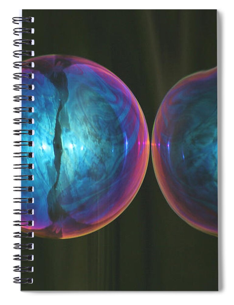 Blue Spiral Notebook featuring the photograph Left Brain Right Brain by Cathie Douglas
