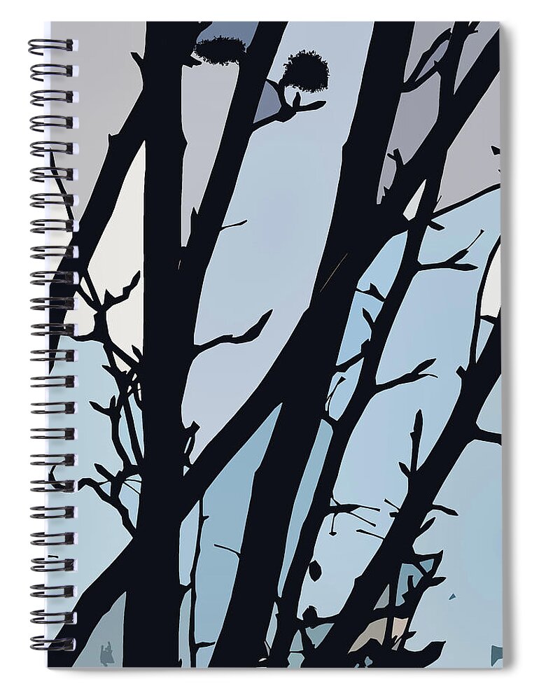 Blues Spiral Notebook featuring the photograph Blues, Barely Spring - by Julie Weber