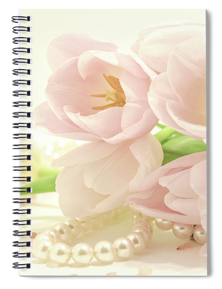 Pink Spiral Notebook featuring the photograph Blush by Holly Ross
