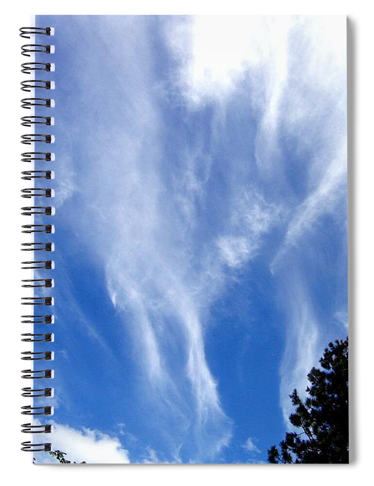 Sky Spiral Notebook featuring the photograph Blustery Sky by Will Borden