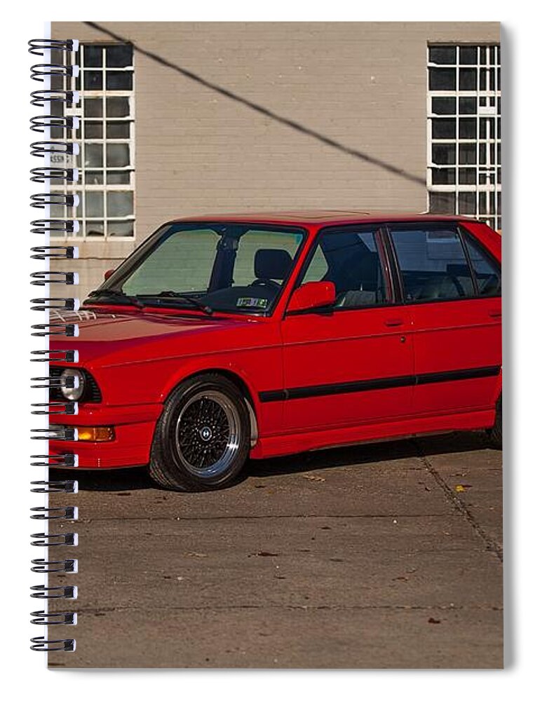Bmw 5 Series Spiral Notebook featuring the photograph BMW 5 Series by Jackie Russo