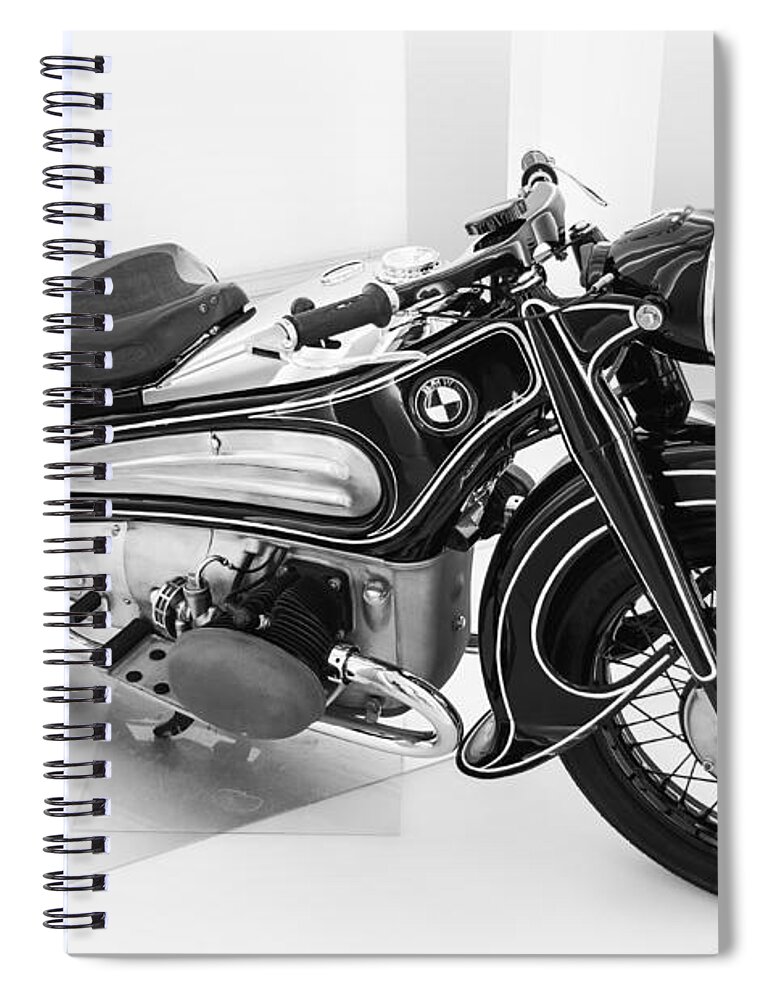 Bmw Spiral Notebook featuring the photograph BMW R7 1934 Prototype by Pablo Lopez