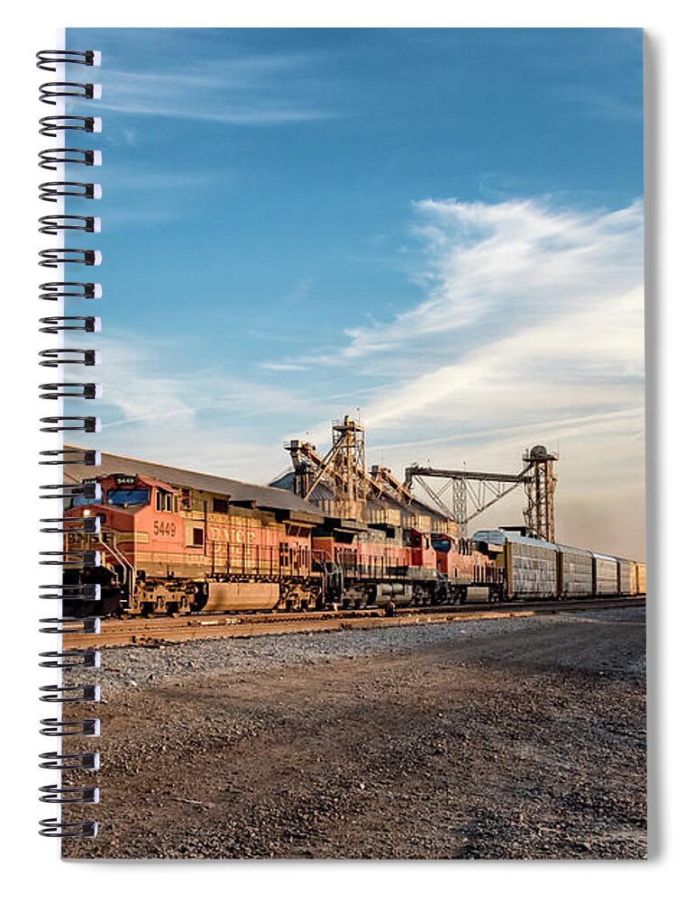 Bnsf5449 Spiral Notebook featuring the photograph Bnsf5449 by Jim Thompson