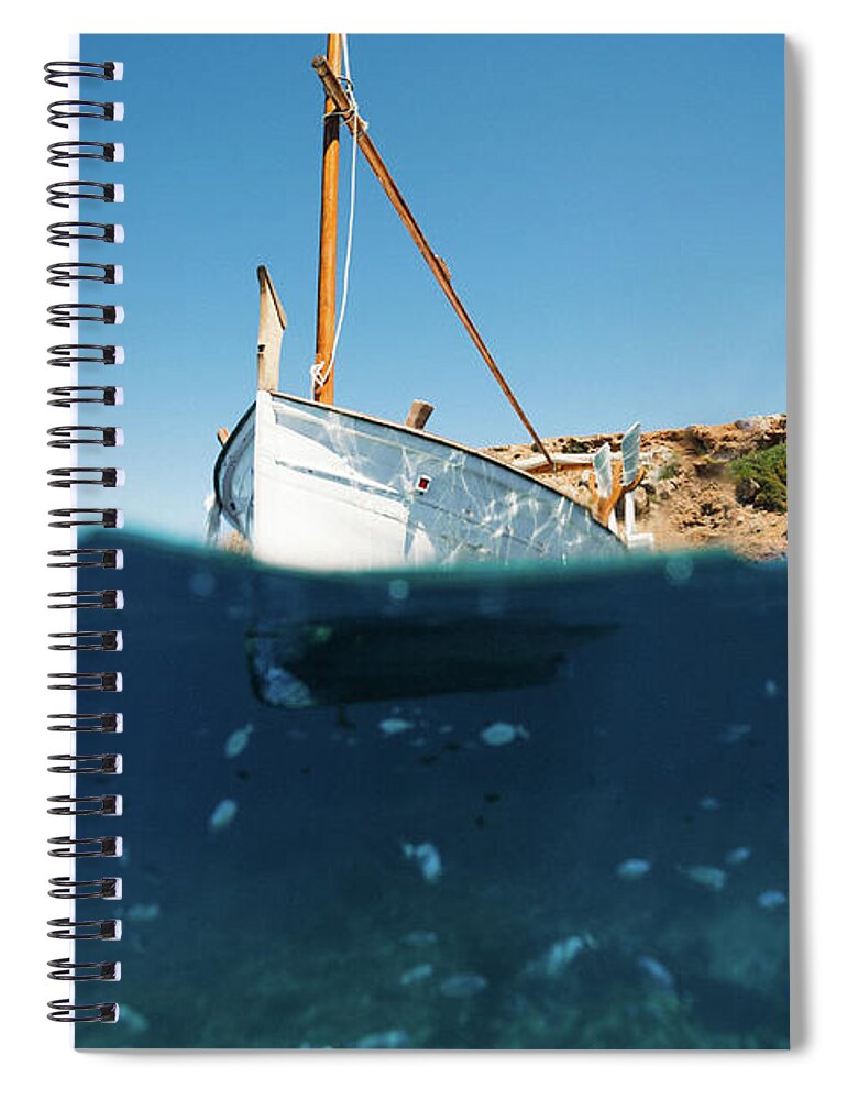 Calm Spiral Notebook featuring the photograph Boat I by Gemma Silvestre