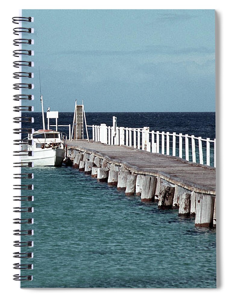 Australia Spiral Notebook featuring the photograph Boat Jetty by Rick Piper Photography