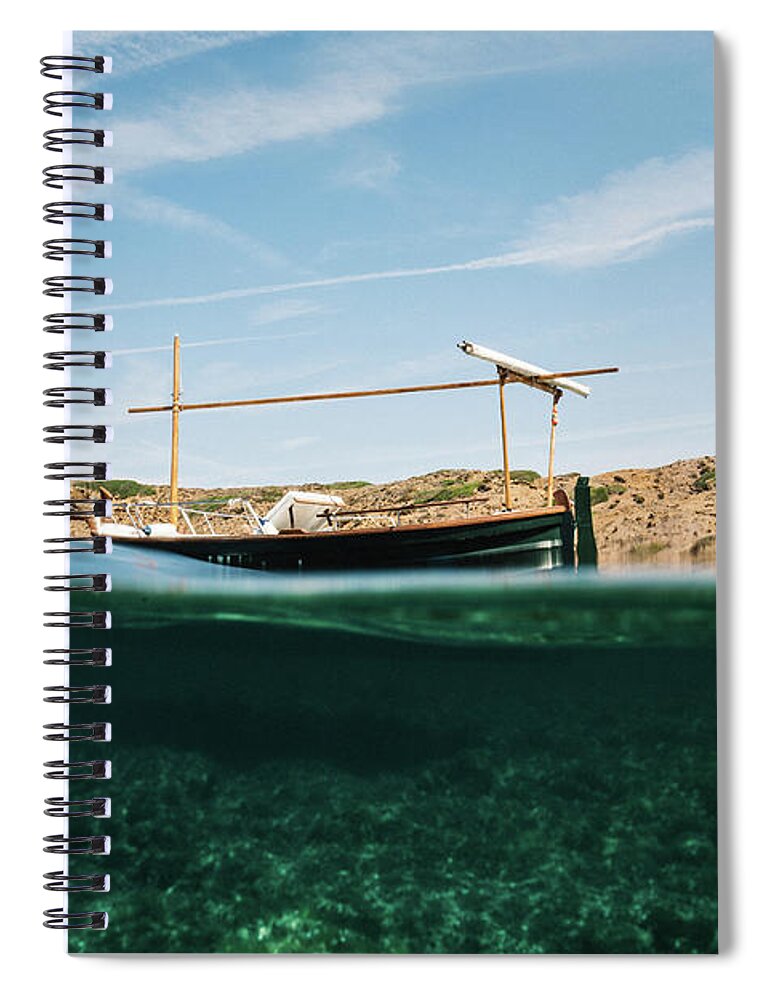 Calm Spiral Notebook featuring the photograph Boat V by Gemma Silvestre