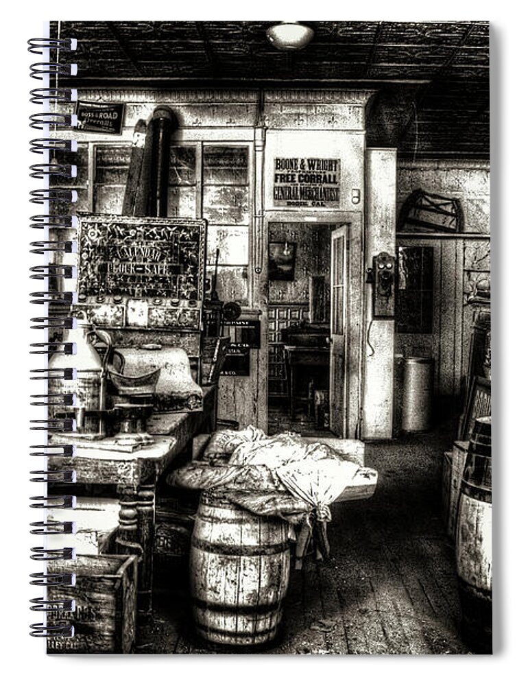 California Spiral Notebook featuring the photograph Bodie Ghost Town General Store by Roger Passman