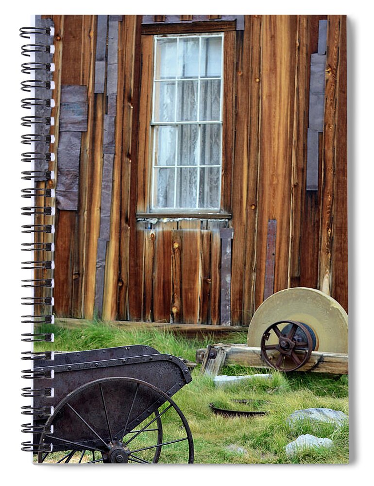 Bodie Spiral Notebook featuring the photograph Bodie Remains by David Hohmann