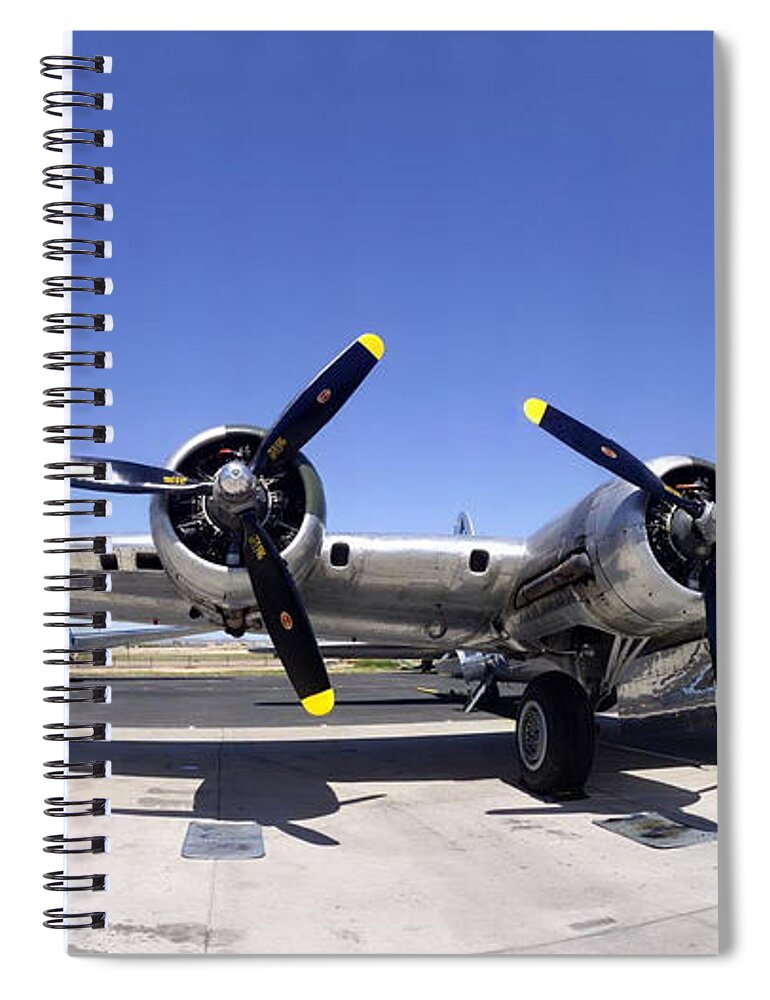 Boeing B-17 Flying Fortress Spiral Notebook featuring the photograph Boeing B-17 Flying Fortress by Mariel Mcmeeking