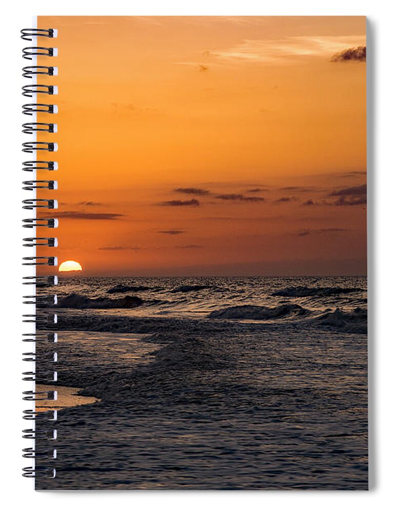 Bogue Banks Sunrise Prints Spiral Notebook featuring the photograph Bogue Banks Sunrise by John Harding