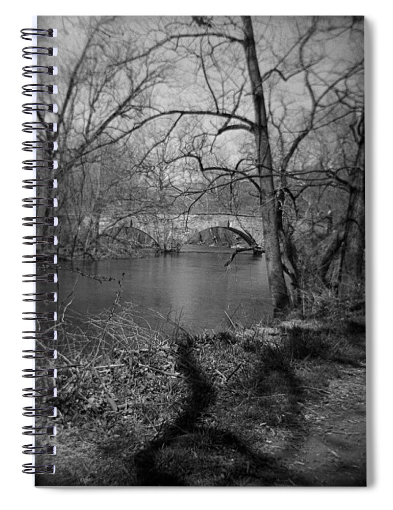 Photograph Spiral Notebook featuring the photograph Boiling Springs Stone Bridge by Jean Macaluso