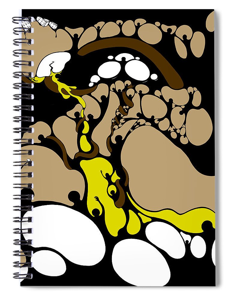 Climate Change Spiral Notebook featuring the drawing Bonded by Craig Tilley