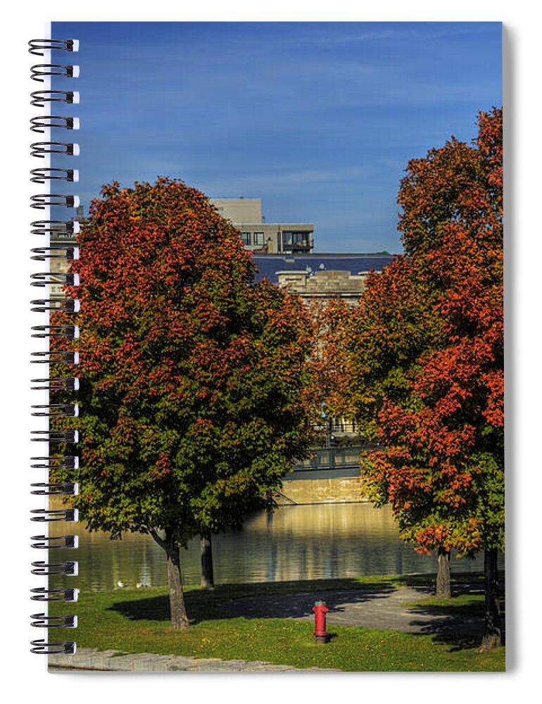 Montreal Spiral Notebook featuring the photograph Bonsecours Market by Nicola Nobile