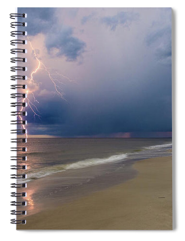 Beachclub Spiral Notebook featuring the photograph Boom by Nick Noble