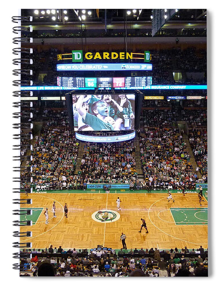 Boston Celtics Spiral Notebook featuring the photograph Boston Celtics by Juergen Roth