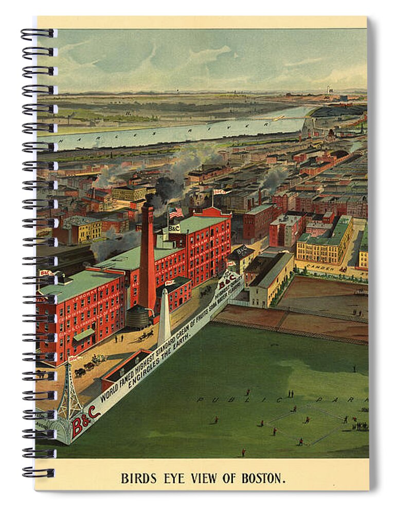Boston Spiral Notebook featuring the photograph Boston by Dale Powell