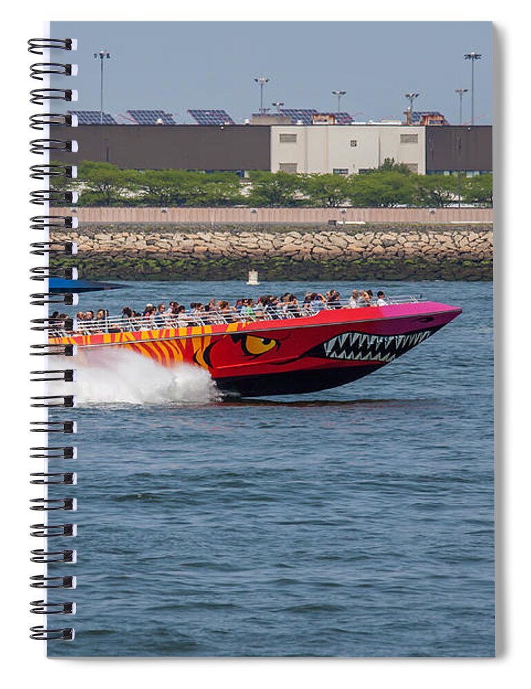 Codzilla Spiral Notebook featuring the photograph Boston Harbor Cruises Codzilla by Brian MacLean