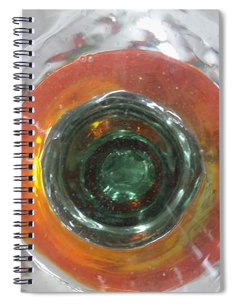 Glass Spiral Notebook featuring the photograph Bottoms Up 6 by Scott S Baker