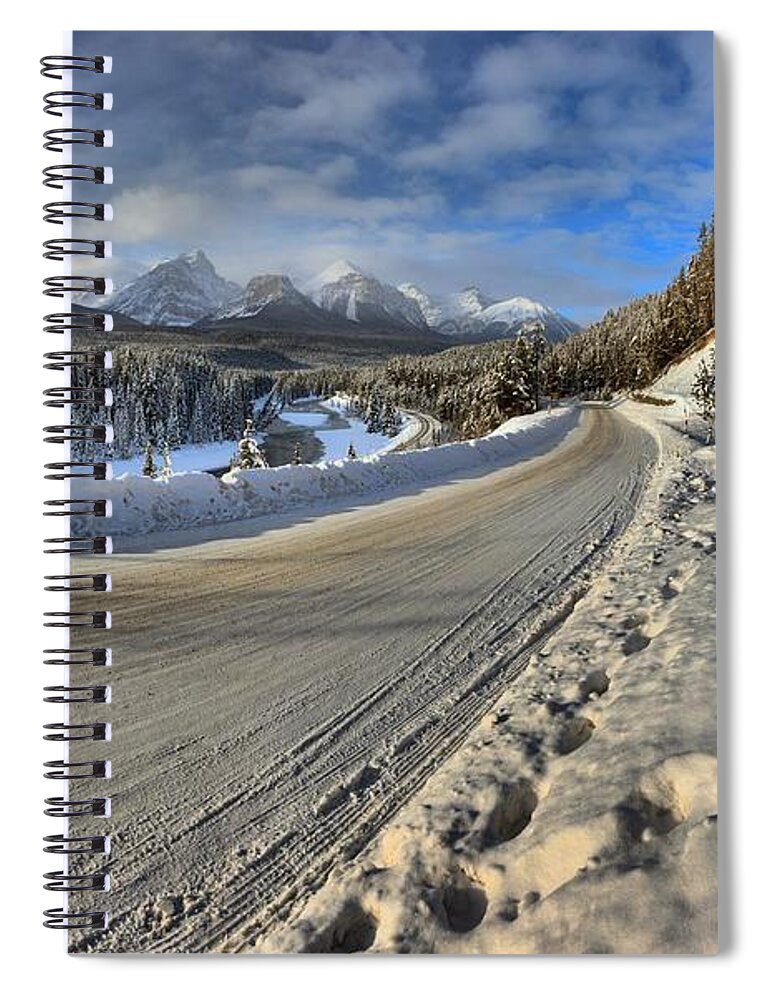 Morant Spiral Notebook featuring the photograph Bow Valley Winter Wonderland by Adam Jewell