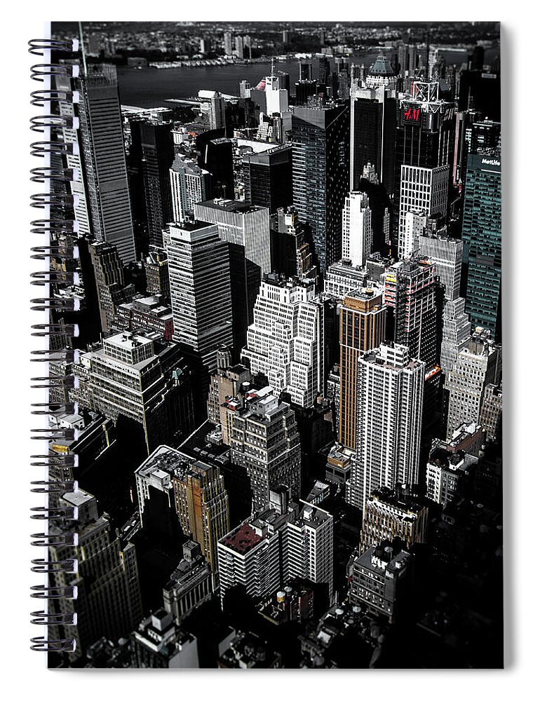 Manhattan Spiral Notebook featuring the photograph Boxes of Manhattan by Nicklas Gustafsson