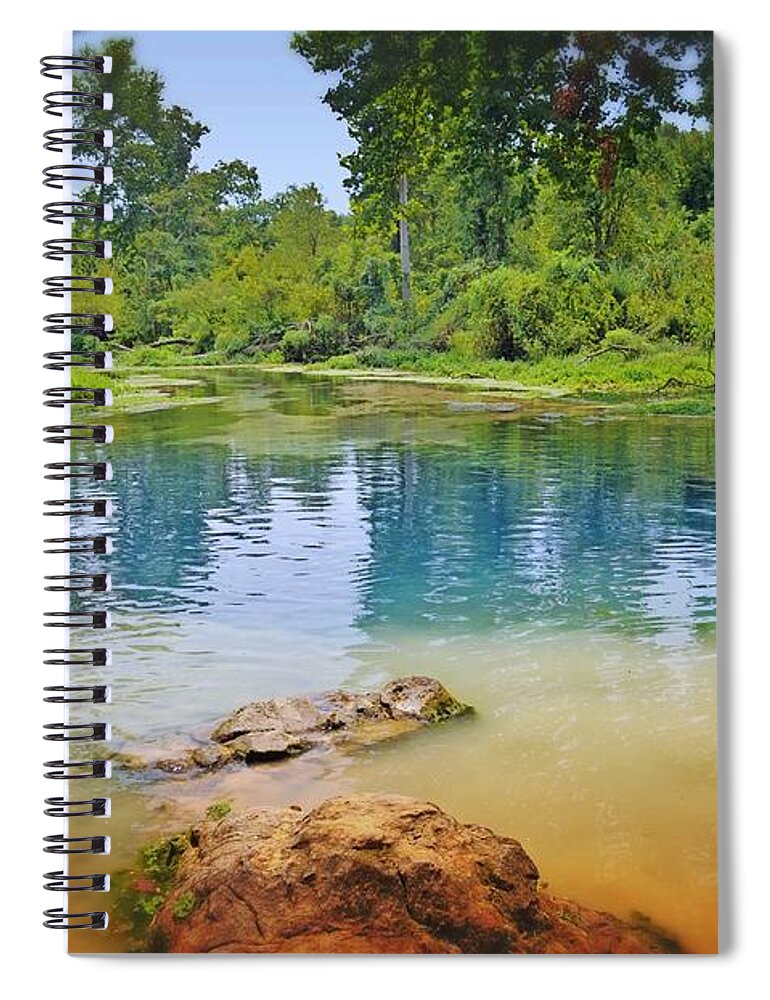 Boze Mill Spring Spiral Notebook featuring the photograph Boze Mill Spring by Marty Koch