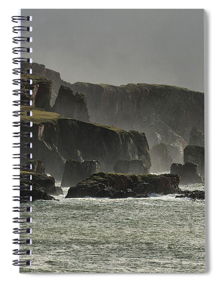 Braewick Spiral Notebook featuring the photograph Braewick Shetland by Lynn Bolt