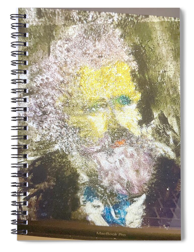 Brahms Spiral Notebook featuring the drawing Brahms-Fro Study by Bencasso Barnesquiat