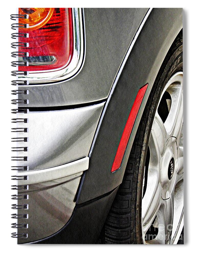 Brake Light Spiral Notebook featuring the photograph Brake Light 81 by Sarah Loft