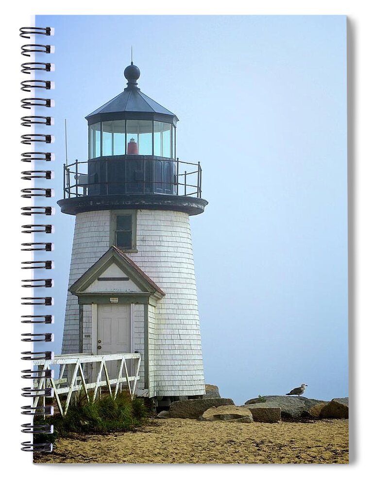 Brant Point Lighthouse Spiral Notebook featuring the photograph Brant Point Lighthouse by Corinne Rhode