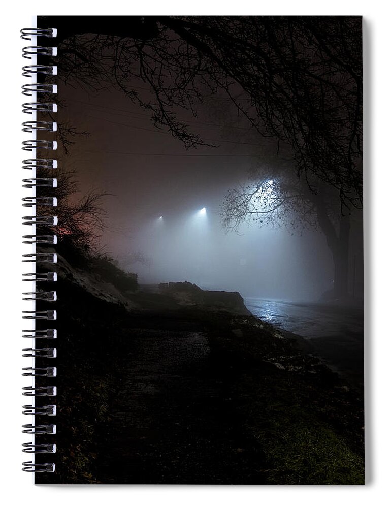 Whetstone Brook Spiral Notebook featuring the photograph Brattleboro Fog by Tom Singleton