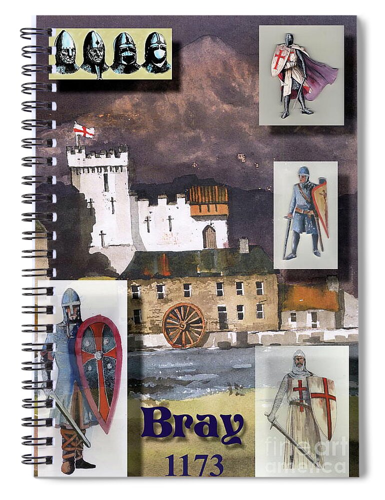  Spiral Notebook featuring the painting Bray 1173 by Val Byrne