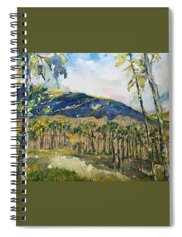 Mountains Spiral Notebook featuring the painting Brazilian Blessings -The Pantanal by Robin Miller-Bookhout