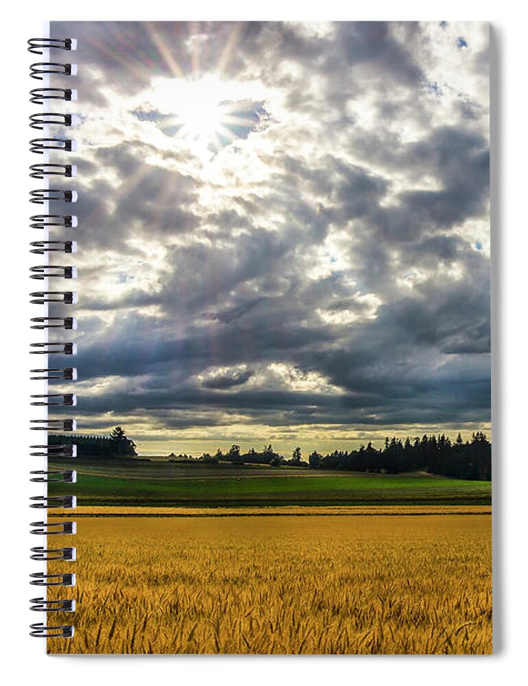Nature Spiral Notebook featuring the photograph Breaching the Clouds by Steven Clark