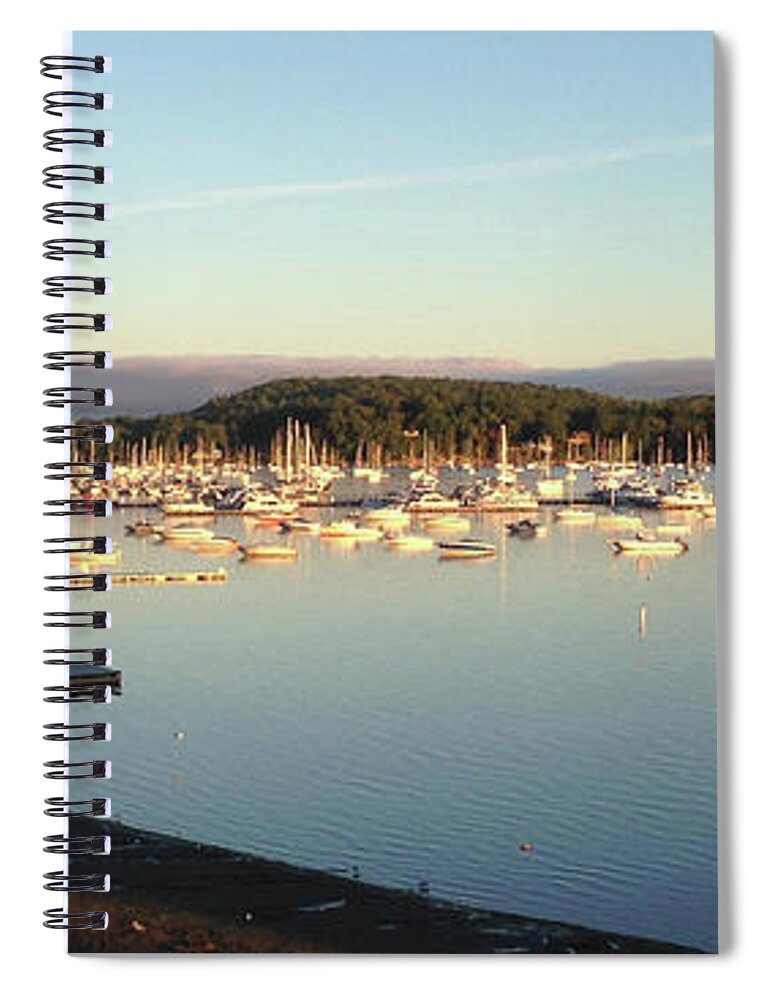 Mallets Bay Spiral Notebook featuring the photograph Break of Light Mallets Bay Vt by Felipe Adan Lerma