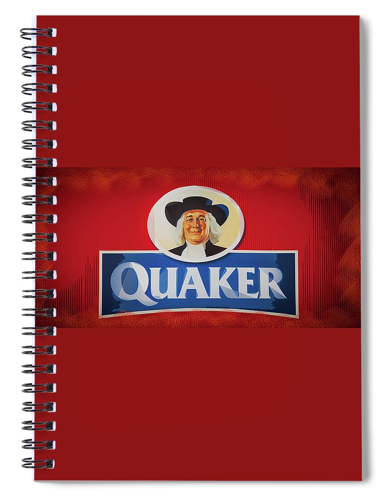 Quaker Spiral Notebook featuring the photograph Breakfast by Michael Arend