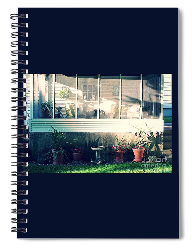 Frank J Casella Spiral Notebook featuring the photograph Breezeway by Frank J Casella