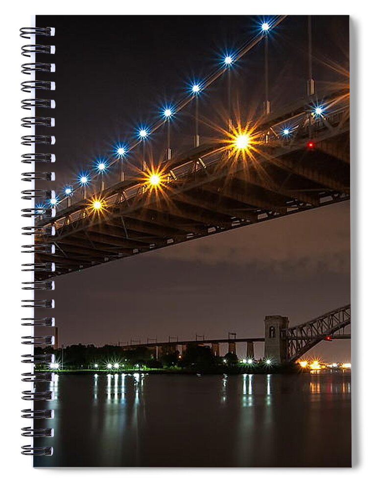 Bridge Spiral Notebook featuring the photograph Bridge by Mariel Mcmeeking