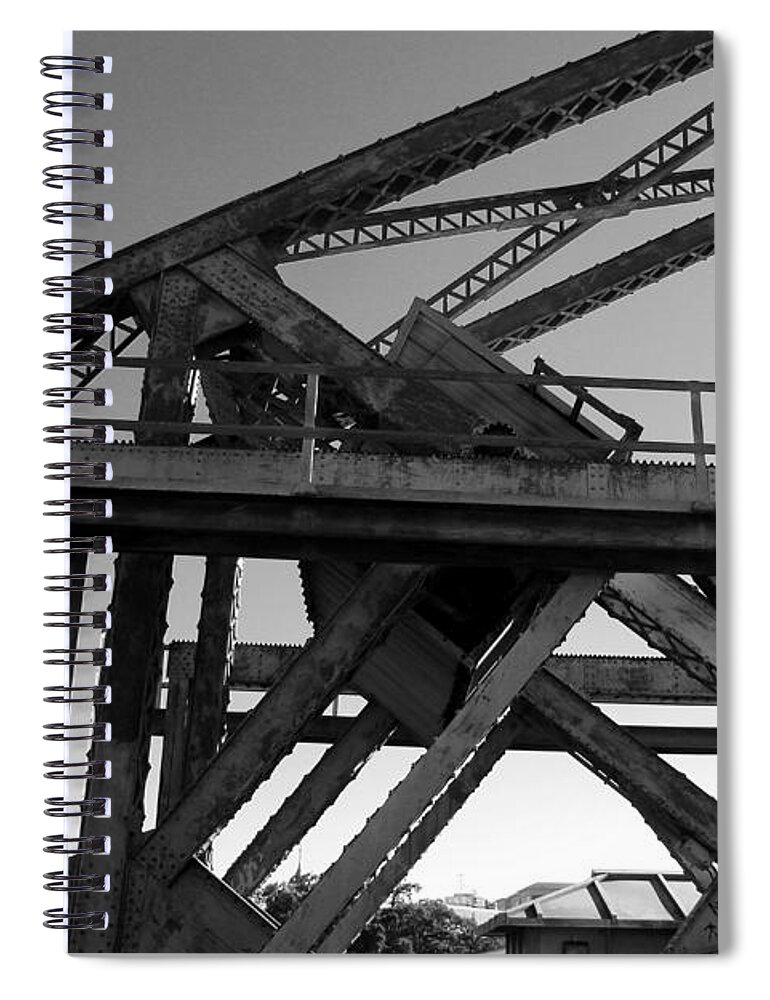 Photo For Sale Spiral Notebook featuring the photograph Bridge Structure by Robert Wilder Jr