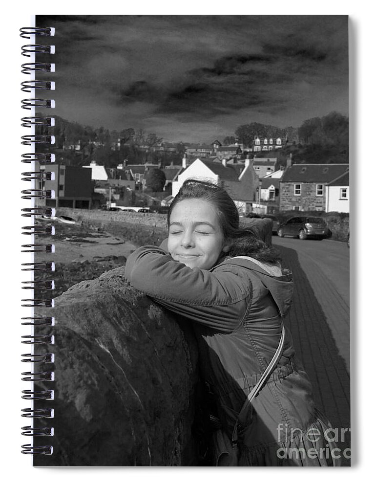 Girl Portrait Spiral Notebook featuring the photograph Bright as Sun by Elena Perelman