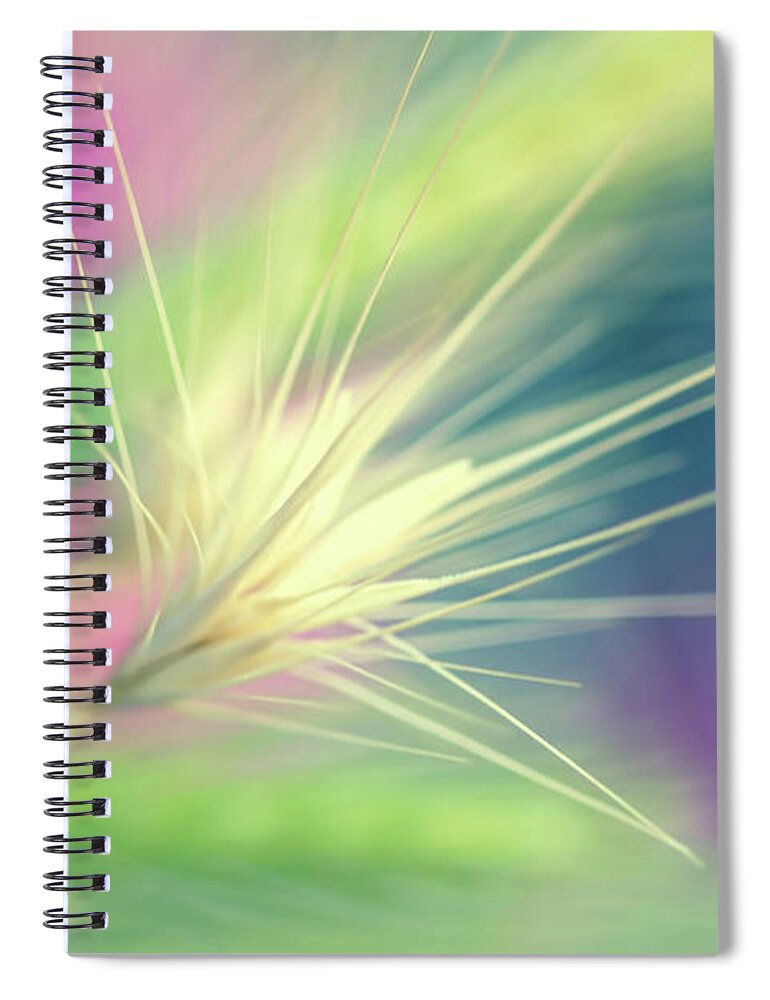 Photography Spiral Notebook featuring the digital art Bright Weed by Terry Davis