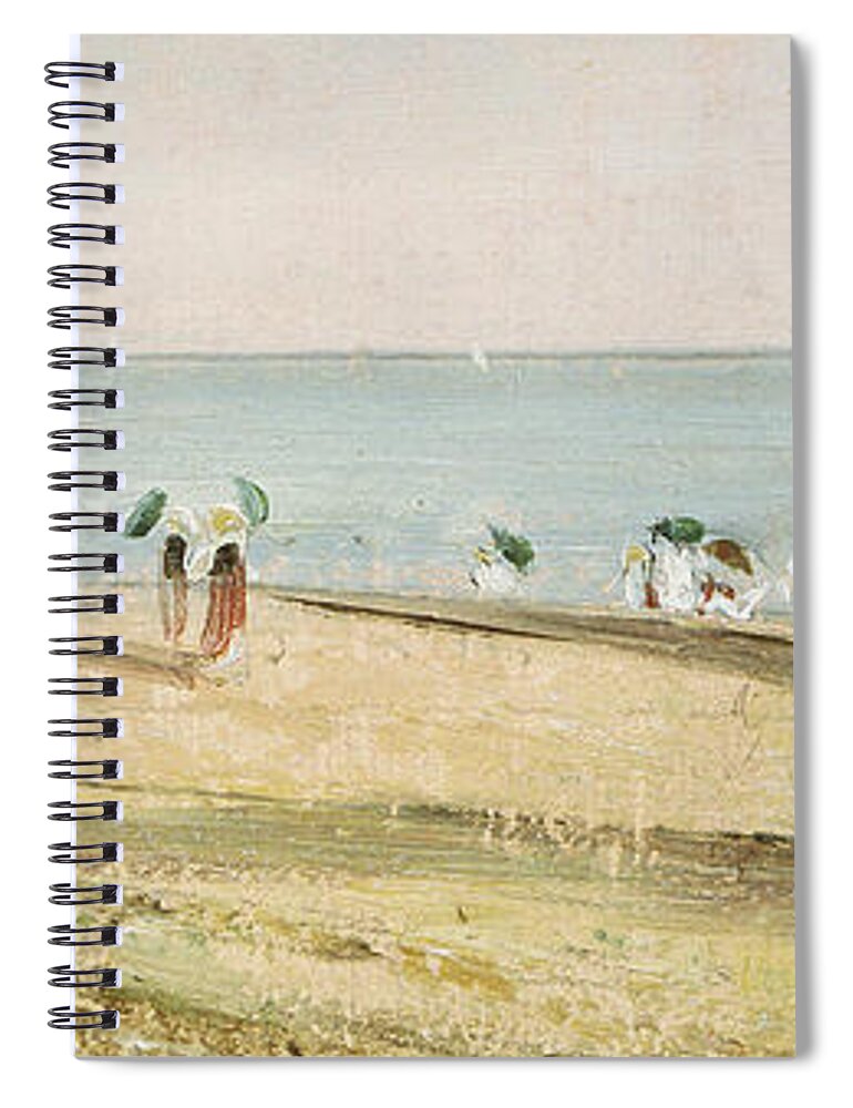 Constable Spiral Notebook featuring the painting Brighton Beach  Detail by John Constable