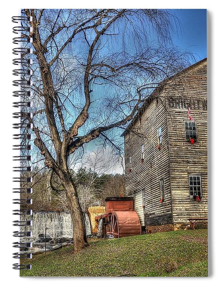 Brightwell's Mill Spiral Notebook featuring the photograph Brightwell's Mill by Todd Hostetter