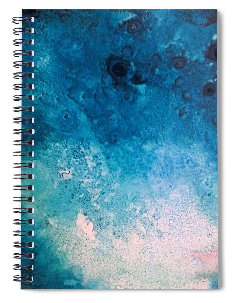 Abstract Spiral Notebook featuring the painting Brilliant by Soraya Silvestri