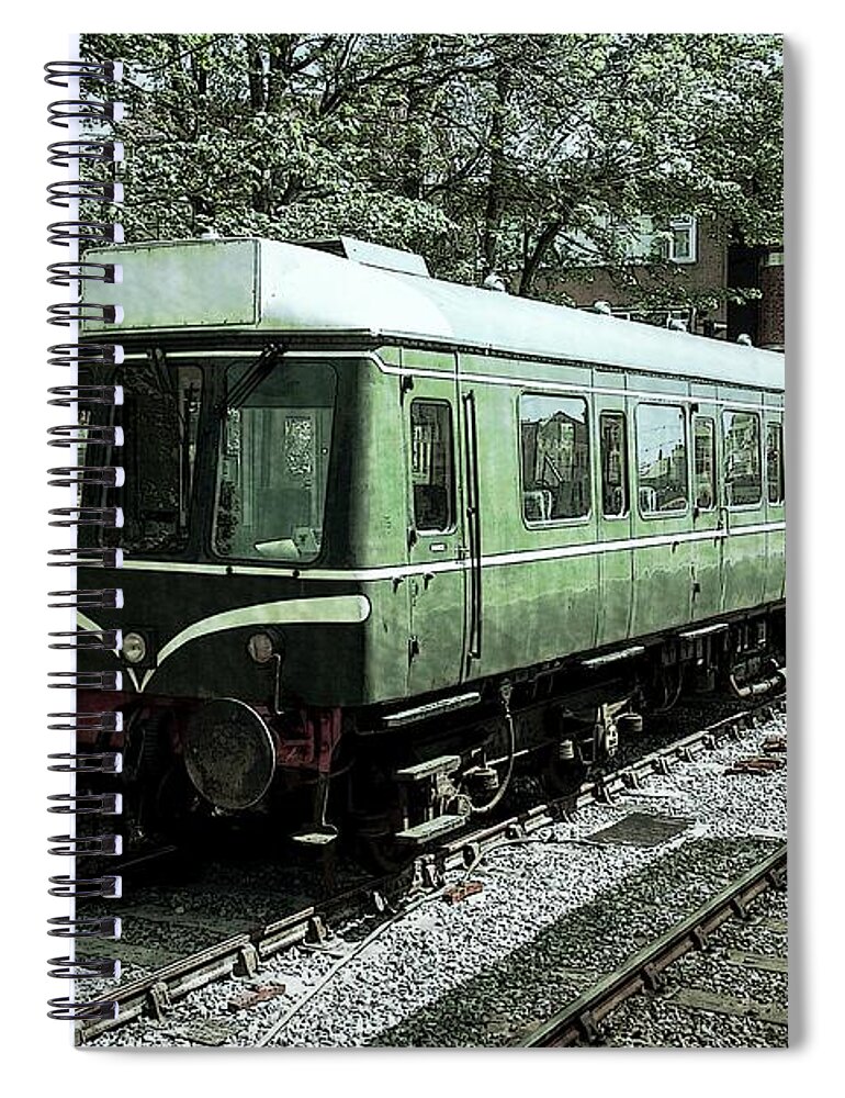 British Spiral Notebook featuring the photograph 10937 British Rail Class 121 DMU No W55028 by Colin Hunt