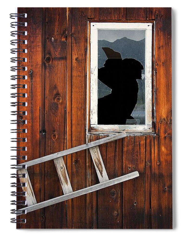 Shack Spiral Notebook featuring the photograph Broke by Wayne Sherriff