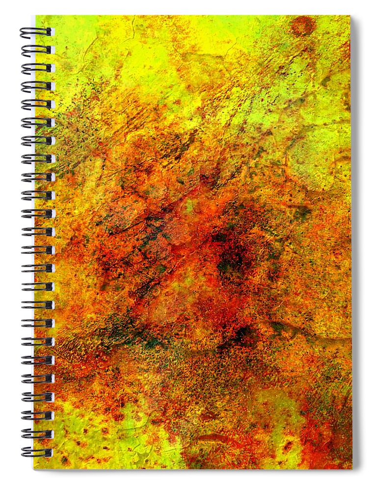 Broken Spiral Notebook featuring the painting Broken by Ally White