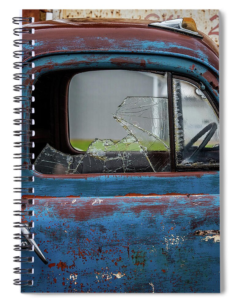  Classic Spiral Notebook featuring the photograph Broken Ford by Paul Freidlund