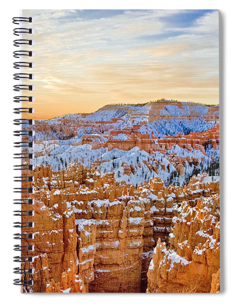 West Spiral Notebook featuring the photograph Bryce Canyon Sunset by Ches Black