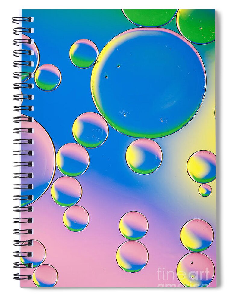 Water Spiral Notebook featuring the photograph Bubbling by Tim Gainey