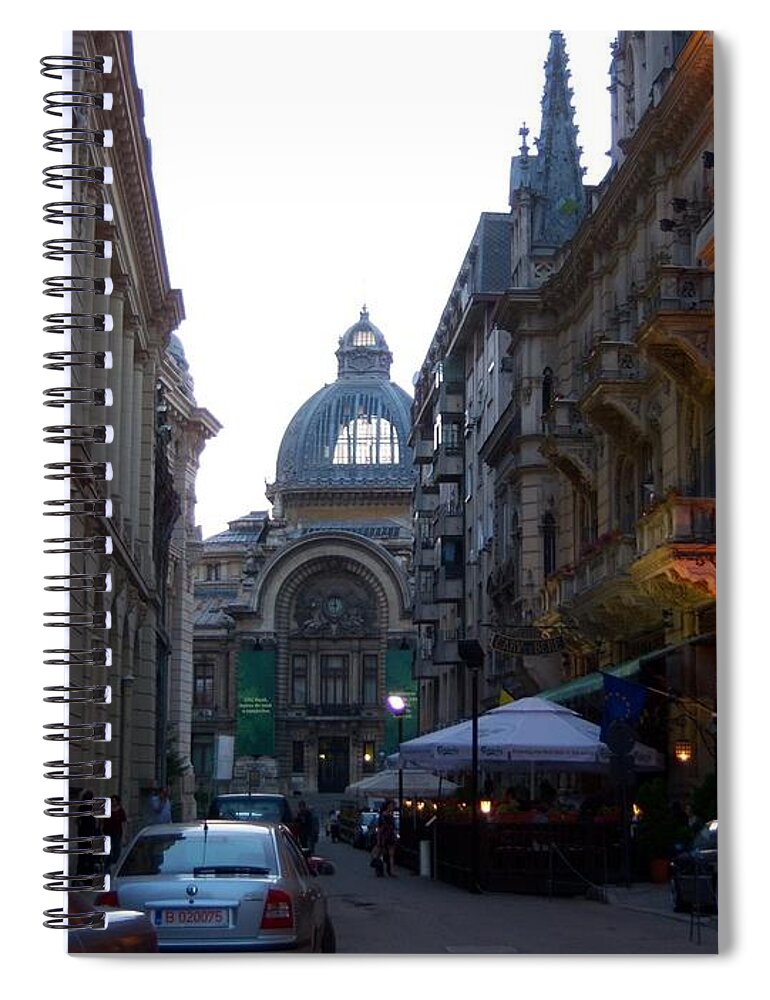 Romania Spiral Notebook featuring the photograph Bucharest 2 by Carole Hutchison